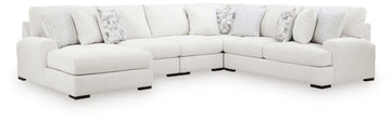 Misty-Lakes Chalk 5-Piece Sectional with Chaise - Ornate Home