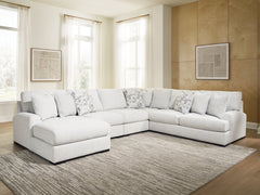 Misty-Lakes Chalk 5-Piece Sectional with Chaise - Ornate Home