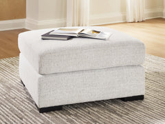 Misty-Lakes Chalk Oversized Accent Ottoman - Ornate Home