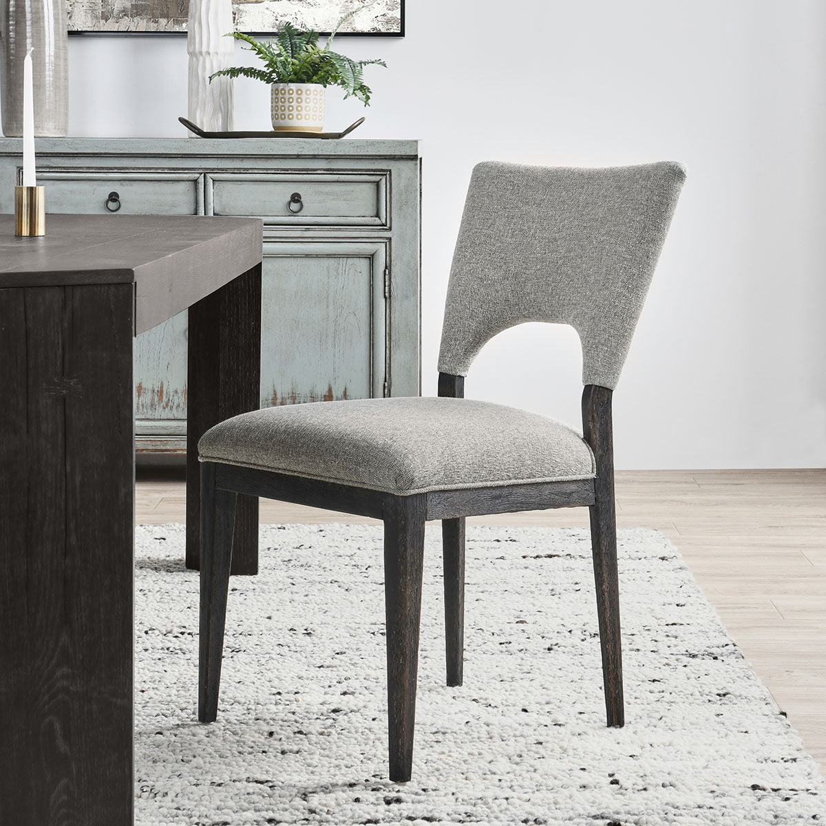 Mitchel Gray Upholstered Dining Chair (Set of 2) - Ornate Home
