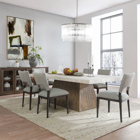 Mitchel Gray Upholstered Dining Chair (Set of 2) - Ornate Home