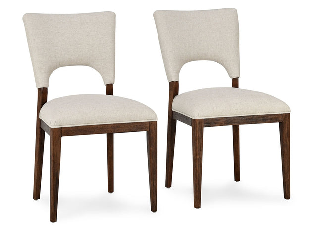 Mitchel Natural Upholstered Dining Chair (Set of 2) - Ornate Home