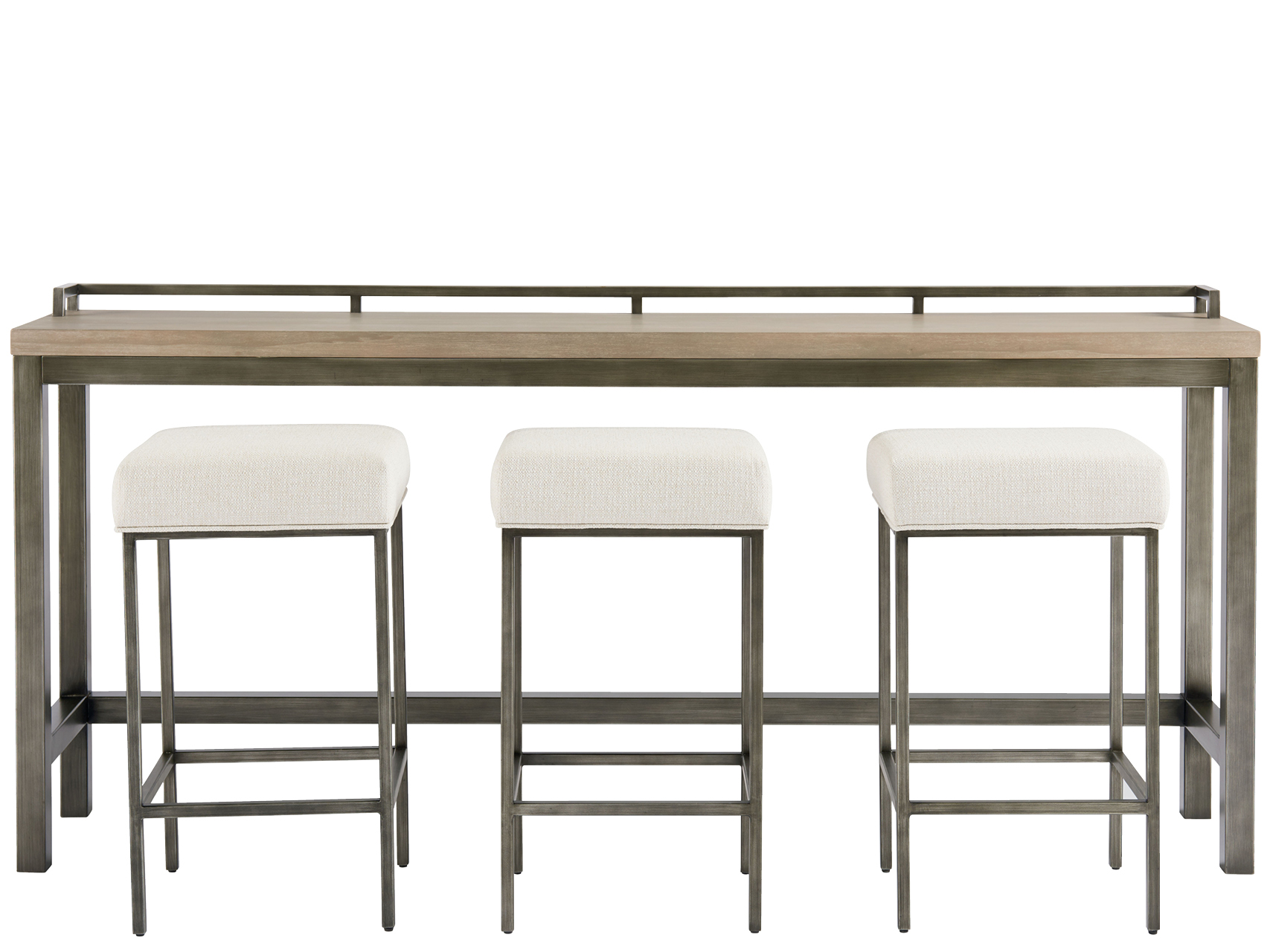 Mitchell Greystone Console w/stools - Ornate Home