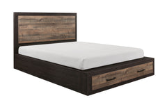 Miter Rustic Mahogany/Dark Ebony 4-piece Queen Bedroom Set - Ornate Home