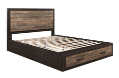Miter Rustic Mahogany/Dark Ebony 4-piece Queen Bedroom Set - Ornate Home