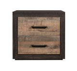 Miter Rustic Mahogany/Dark Ebony 4-piece Queen Bedroom Set - Ornate Home