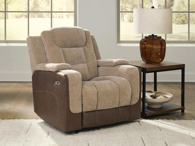 Mixed Motion Brownstone Power Recliner - Ornate Home