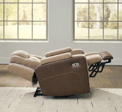 Mixed Motion Brownstone Power Recliner - Ornate Home