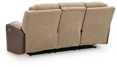 Mixed Motion Brownstone Power Reclining Sofa - Ornate Home