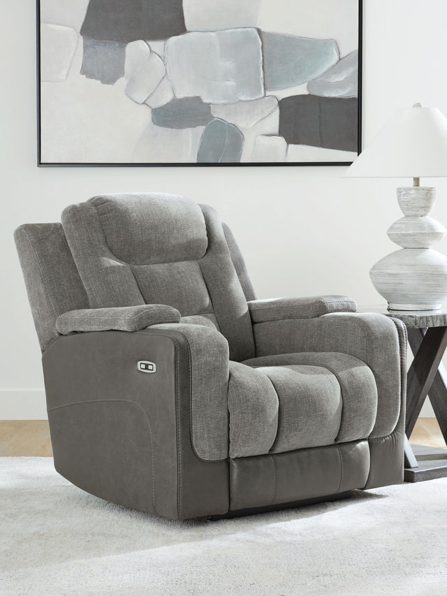 Mixed Motion Shadow Power Recliner - Ornate Home