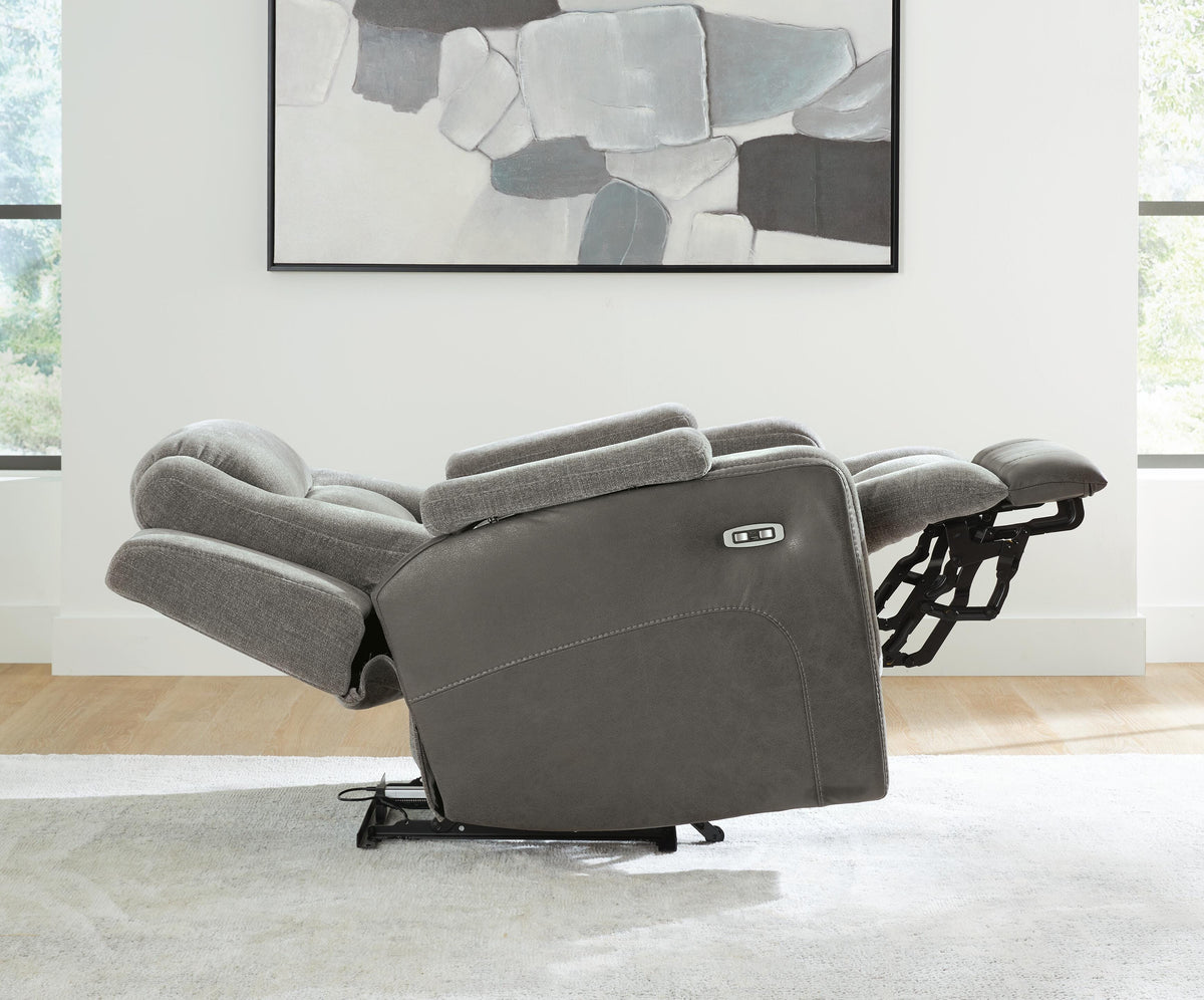 Mixed Motion Shadow Power Recliner - Ornate Home