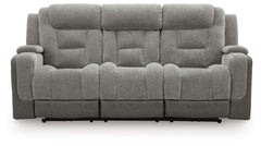 Mixed Motion Shadow Power Reclining Sofa - Ornate Home
