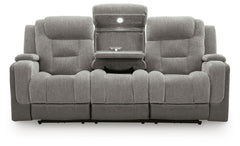 Mixed Motion Shadow Power Reclining Sofa - Ornate Home