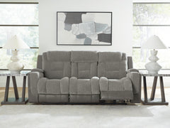 Mixed Motion Shadow Power Reclining Sofa - Ornate Home