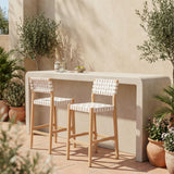 Mizuya White Barstool - Ornate Home