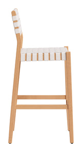 Mizuya White Barstool - Ornate Home