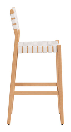 Mizuya White Barstool - Ornate Home