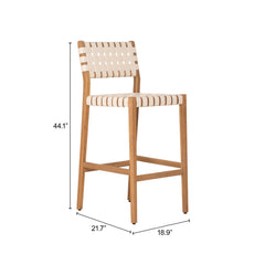 Mizuya White Barstool - Ornate Home