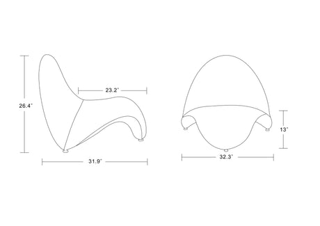 MoMa Accent Chair in Teal (set of 2) - Ornate Home