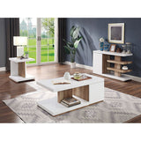 Moa White/Natural Tone Sofa Table - Ornate Home
