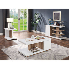 Moa White/Natural Tone Sofa Table - Ornate Home