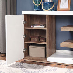 Moa White/Natural Tone Sofa Table - Ornate Home