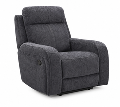 Moab Charcoal Fabric Recliner - Ornate Home