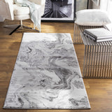 Moana Charcoal Marble Rug - Ornate Home