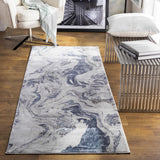 Moana Denim Blue Marble Area Rug - Ornate Home