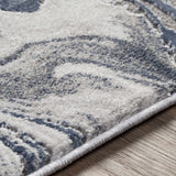 Moana Denim Blue Marble Area Rug - Ornate Home