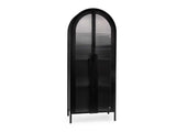 Moca Black Tall Cabinet - Ornate Home