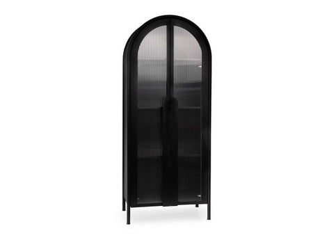 Moca Black Tall Cabinet - Ornate Home