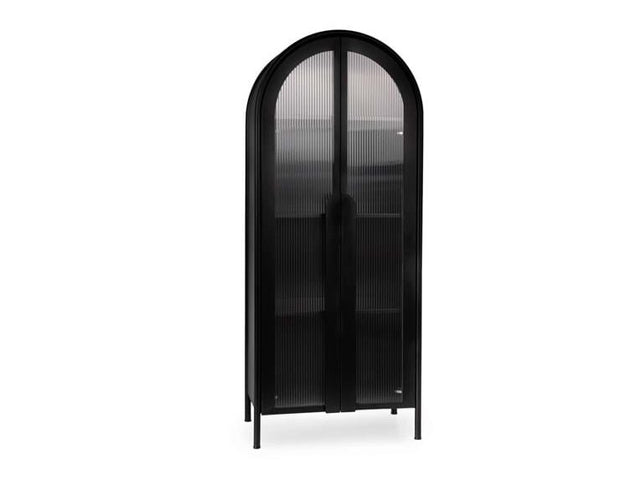 Moca Black Tall Cabinet - Ornate Home