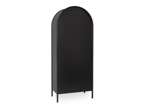 Moca Black Tall Cabinet - Ornate Home