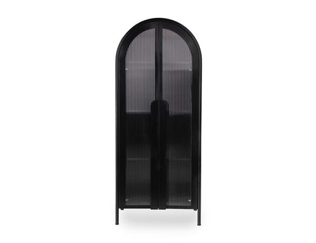 Moca Black Tall Cabinet - Ornate Home