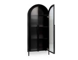 Moca Black Tall Cabinet - Ornate Home