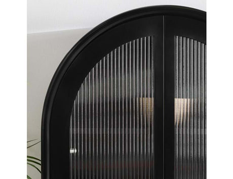 Moca Black Tall Cabinet - Ornate Home