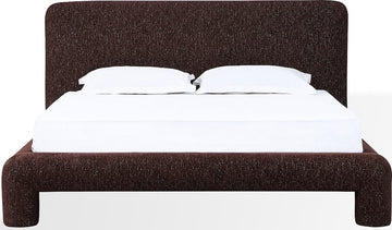 Mocoa Mongoose Queen Fully Upholstered Platform Bed - Ornate Home