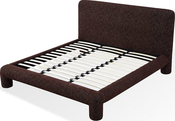 Mocoa Mongoose Queen Fully Upholstered Platform Bed - Ornate Home