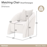 Mod Dream Rich Champagne/Dove Matching Chair