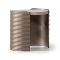 Mod Dream Rich Champagne End Table - Ornate Home