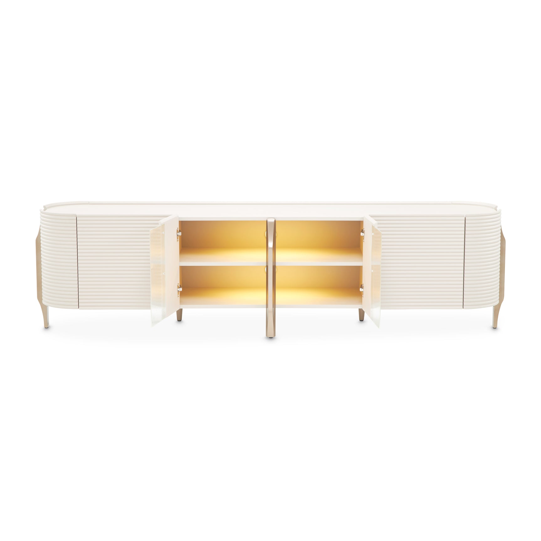 Mod Dream Rich Champagne Media Cabinet - Ornate Home