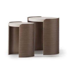 Mod Dream Rich Champagne Nesting Tables - Ornate Home