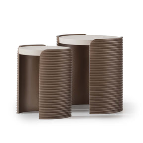 Mod Dream Rich Champagne Nesting Tables - Ornate Home