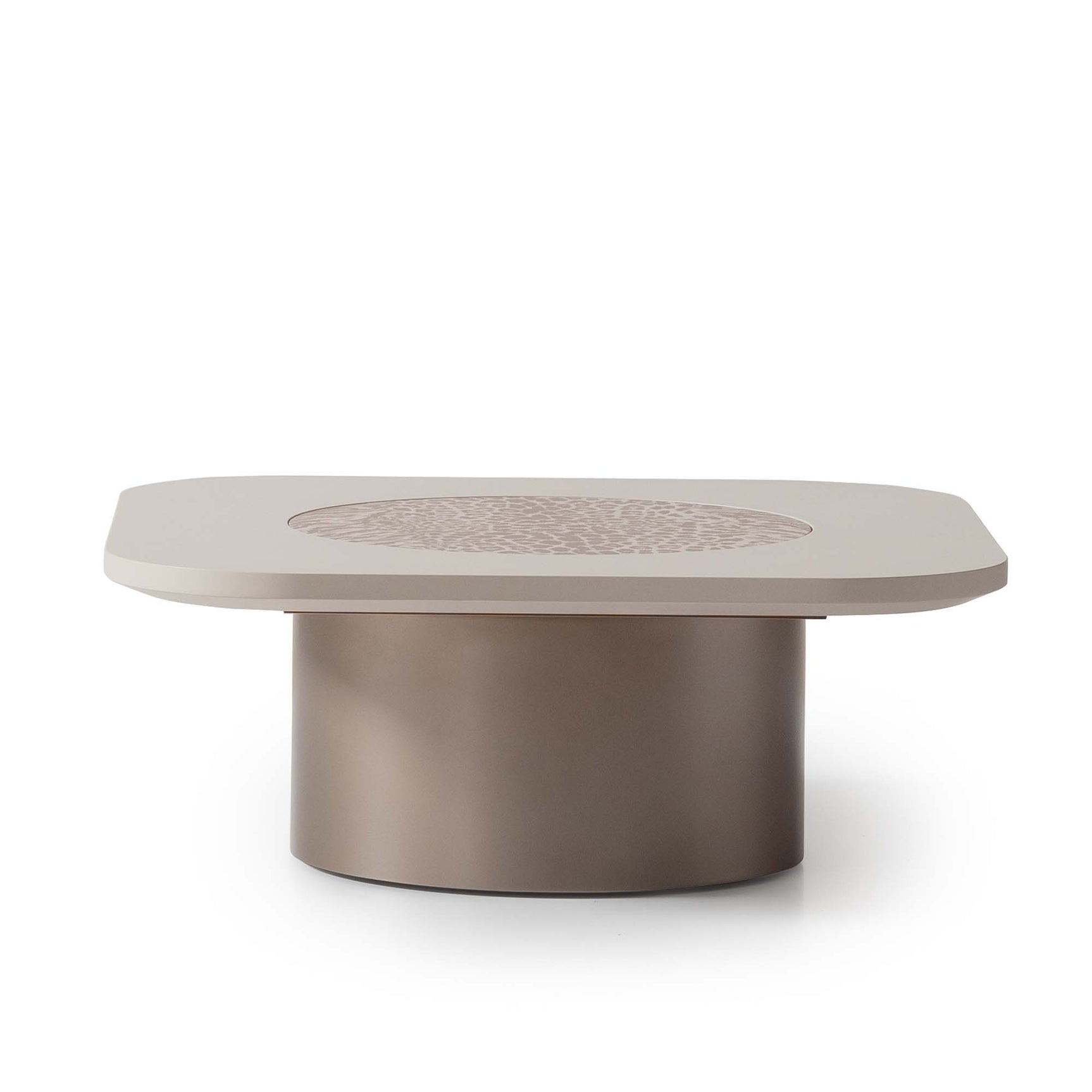 Mod Dream Rich Champagne Short Cocktail Table - Ornate Home