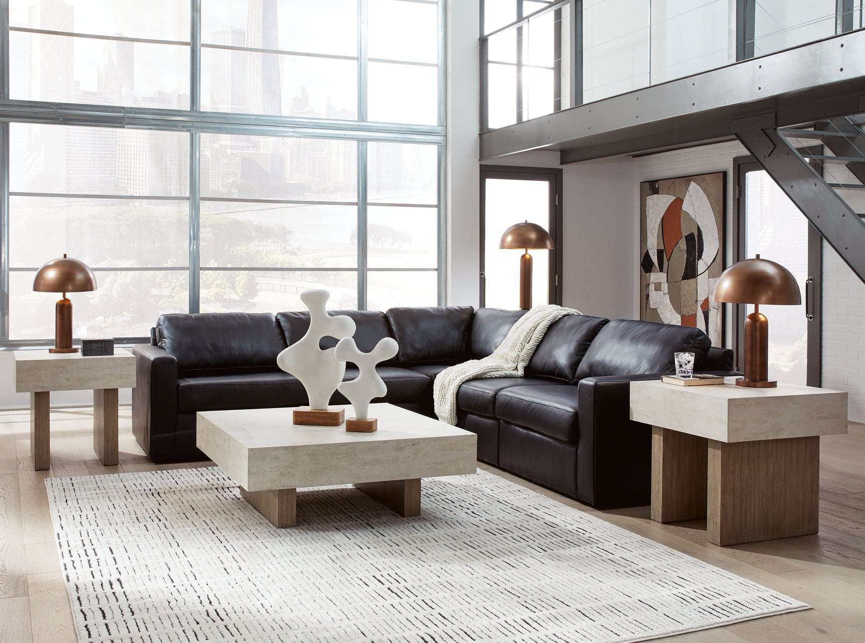 ModMax II Black 5-Piece Sectional (Online Special Price) - Ornate Home
