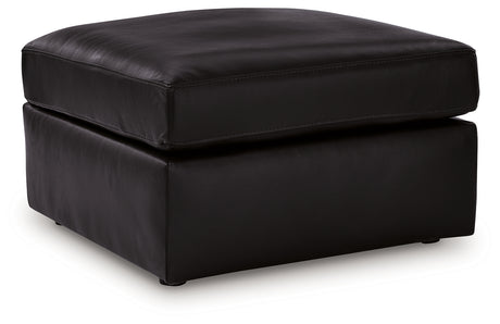 ModMax II Black Oversized Accent Ottoman - Ornate Home