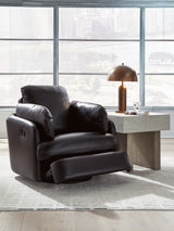 ModMax II Black Swivel Glider Recliner - Ornate Home
