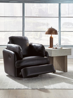 ModMax II Black Swivel Glider Recliner - Ornate Home