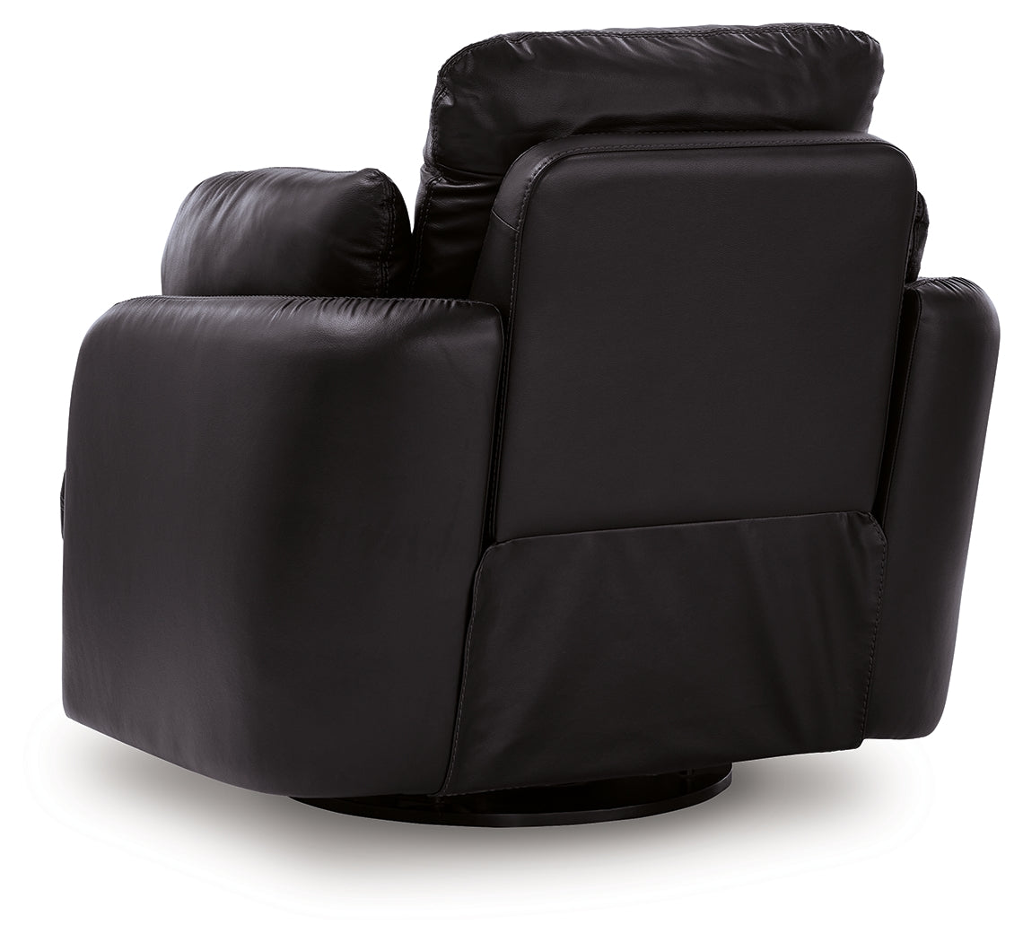 ModMax II Black Swivel Glider Recliner - Ornate Home